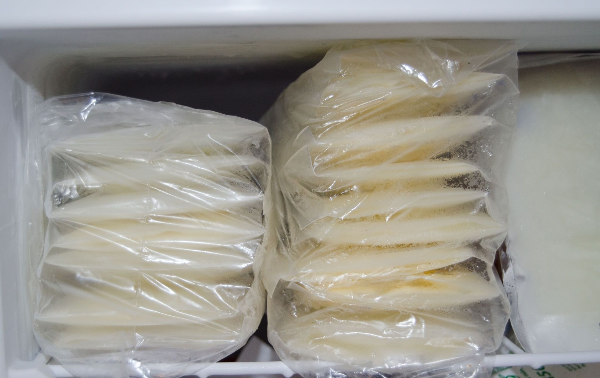 Using bottles and freezer milk bags to store the Breast Milk