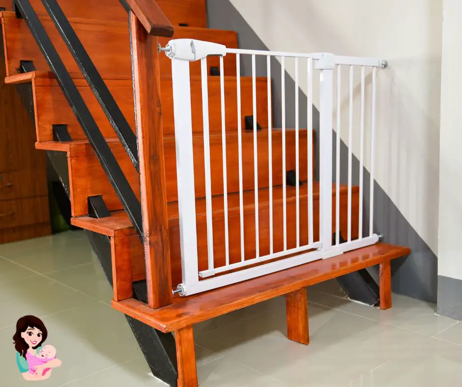 How To Mount A Baby Gate In Front Of My Stairwell?
